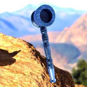 Handmade Damascus Steel Cigar Pipe Portable Smoking Pipe for Cigar  Tobacco Enthusiasts Durable Elegant Design for Men Collectors CIGAR-02