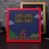 Vintage Aachen design desk clock / office clock around 1975