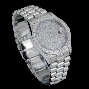 Zircon or Moissanite Luxury Men’s Watch | Iced Out Design | Perfect Gift for Birthday or Anniversary