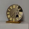 Concrete Table Clock, Handmade Desk Clock for Office & Kitchen, Modern Unique Tabletop Clock for Living Room and Bedroom, Office, Home Decor