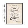 Ballet Wall Art | Ballet Slipper Patent Art Print | Ballet Room Decor | Dance Print Poster | PRINTABLE DIGITAL DOWNLOAD | #1225V
