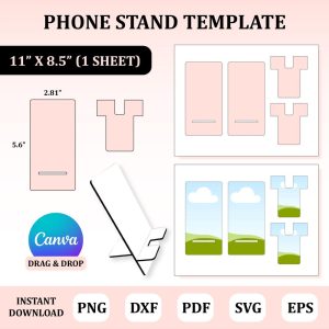 Phone Stand Template, Phone Stand Sublimation, Sublimation Template, Phone Holder Template, Phone Stand Svg