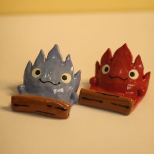 Pre-order Fire Demon Phone Holder, Handmade Pottery, Unique & Fiery Phone Stand, Bold Desk Decor, Stylish Gift for Crafters and Creatives