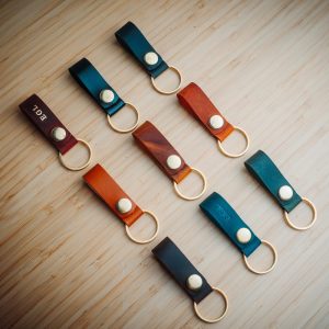 Personalized Keychain, Handmade Leather Keychain, Custom Name Keychain, Durable Leather Accessory, Leather Gift for Men, Leather Keyring