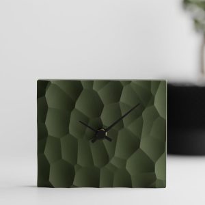 Voronoi Design Desk Clock – Office Desktop Clock – Office Gift – Home Gift